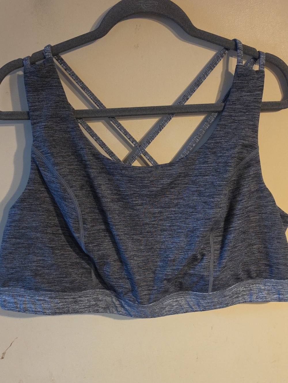 torrid Heathered Charcoal Crisscross Sports Bralette